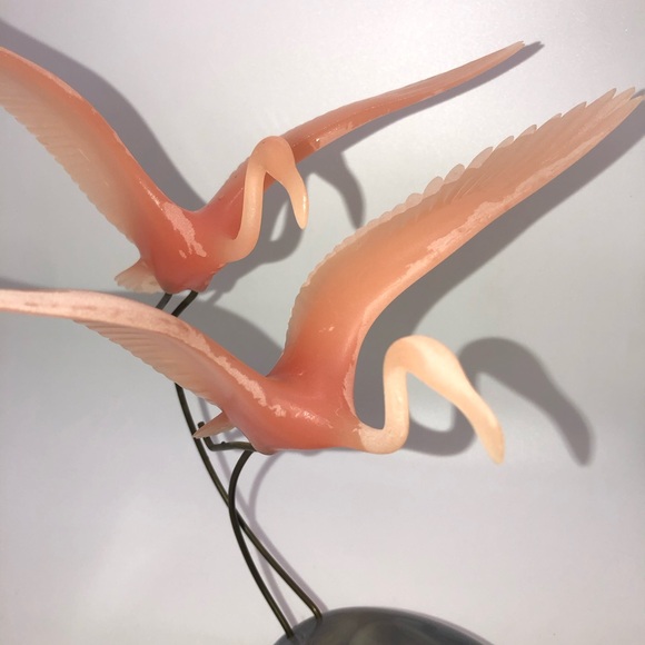 Vintage John Perry Mooon Egg Pink Flamingos 1985 - Picture 6 of 11
